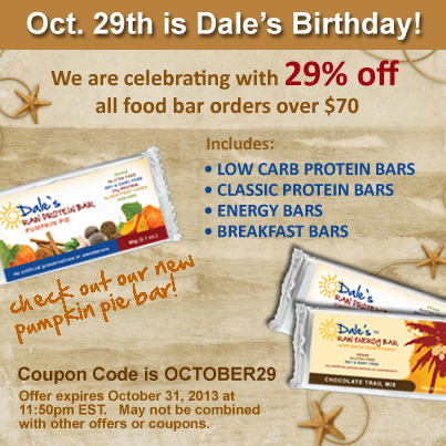 Dale's Raw Protein Bar Sale