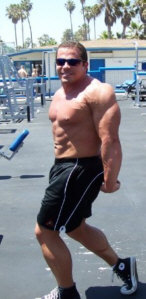 Lee Hayward at Muscle Beach in California