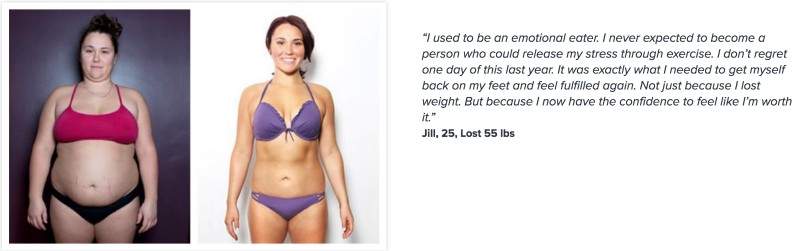 Jill lost 55 pounds.
