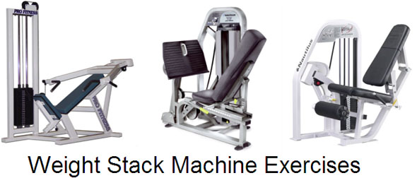 Weight Stack Machine Exercises