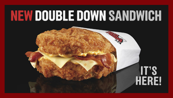 KFC Double Down Chicken Sandwich