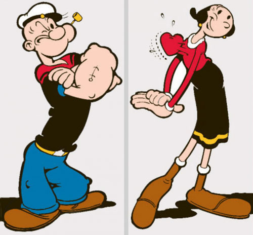 Popeye has more up his sleeve than meets the eye!