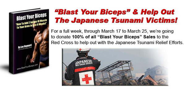 Blast Your Biceps & Help The Japanese Tsunami Victims