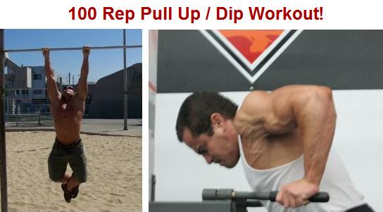 100 Rep Pull Up & Dip Workout