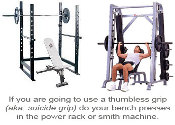 Bench Press Suicide Grip Thumbless Grip VS Regular Grip Lee Bench Press Suicide Grip Thumbless Grip VS Regular Grip Lee