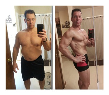 Kevin lost 40 pounds and got ripped at 51 years old