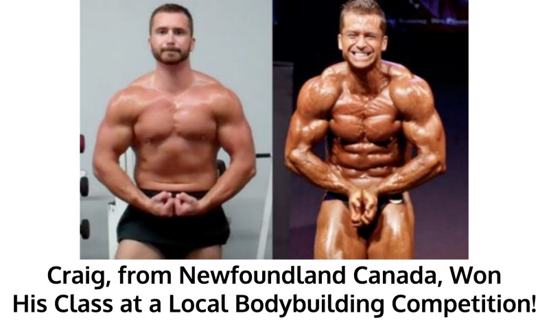 Craig Won His Class at a Bodybuilding Contest